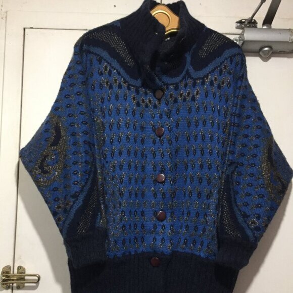 VINTAGE SPANNER IMPORTS MOHAIR WOOL BLEND KNIT SWEATER JACKETS SIZE M - Picture 1 of 8